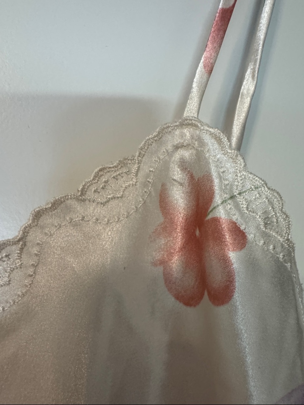 Floral Slip Dress - Ivory with Pastel Florals - Picture 4 of 8